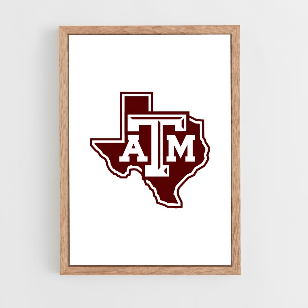 Poster Texas aandm – affiche Baseball (vue 4)